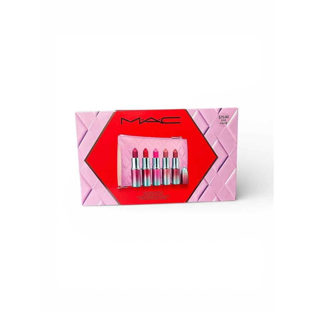 MAC Lipstick Less Is Bore Lip x5 Kit New In Box 100% AUTHENTIC Limited Edition